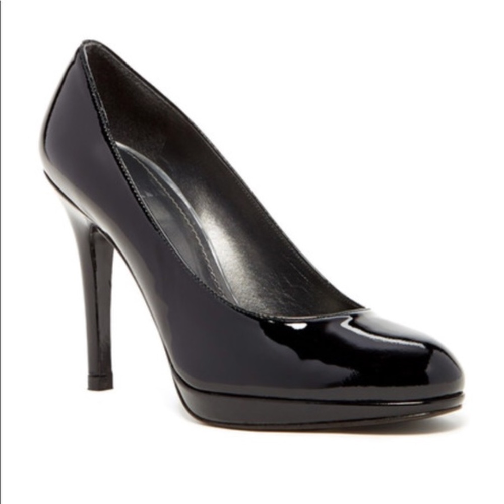 Stuart Weitzman Black Patent‎ Heels Platswoon Pumps size 9.5